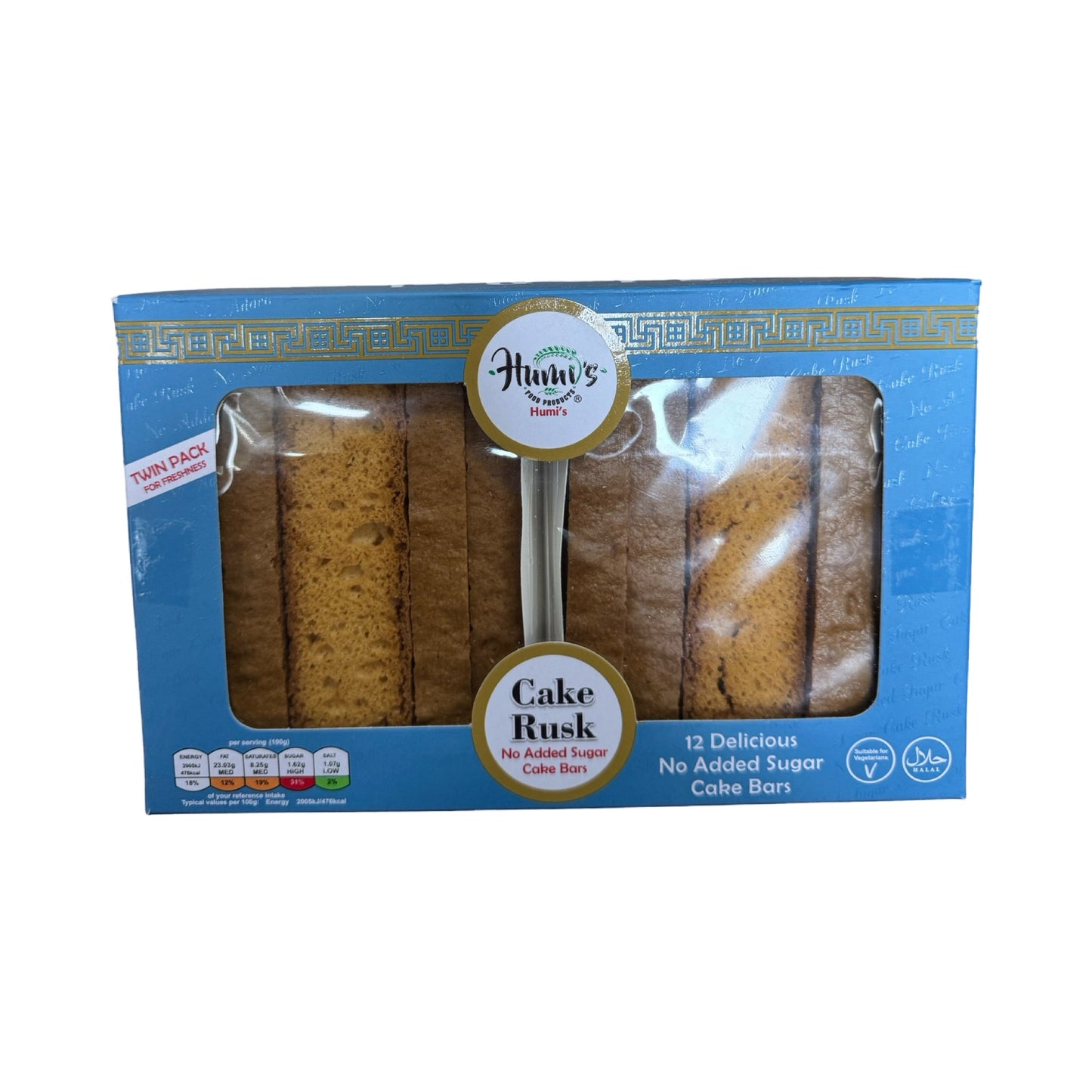 Humi Cake Rusks No Added Sugar 12pcs