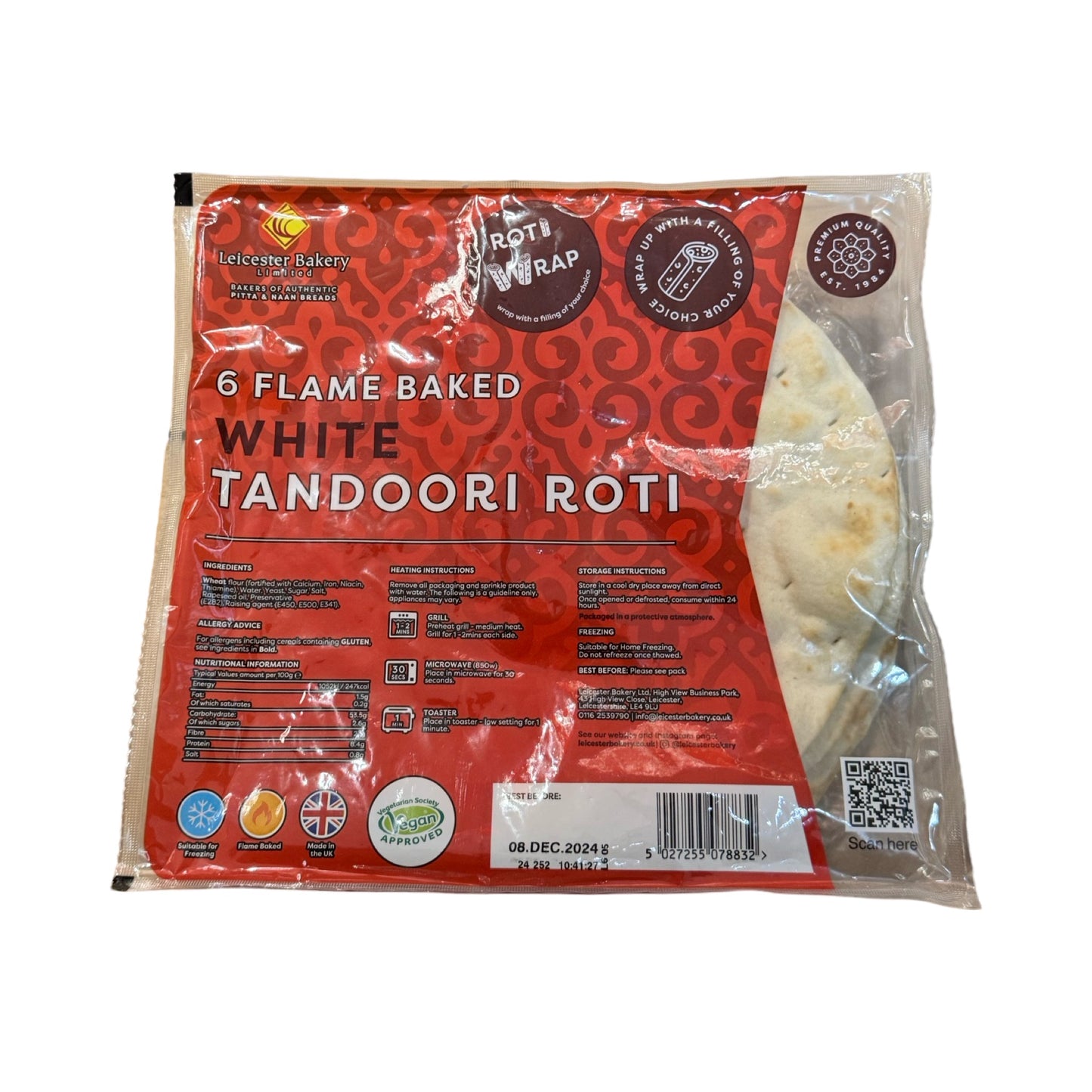 Leicester Tandoori Roti 6s