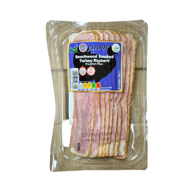 Aynoor Sliced Smoked Turkey Rashers Beechwood 130g