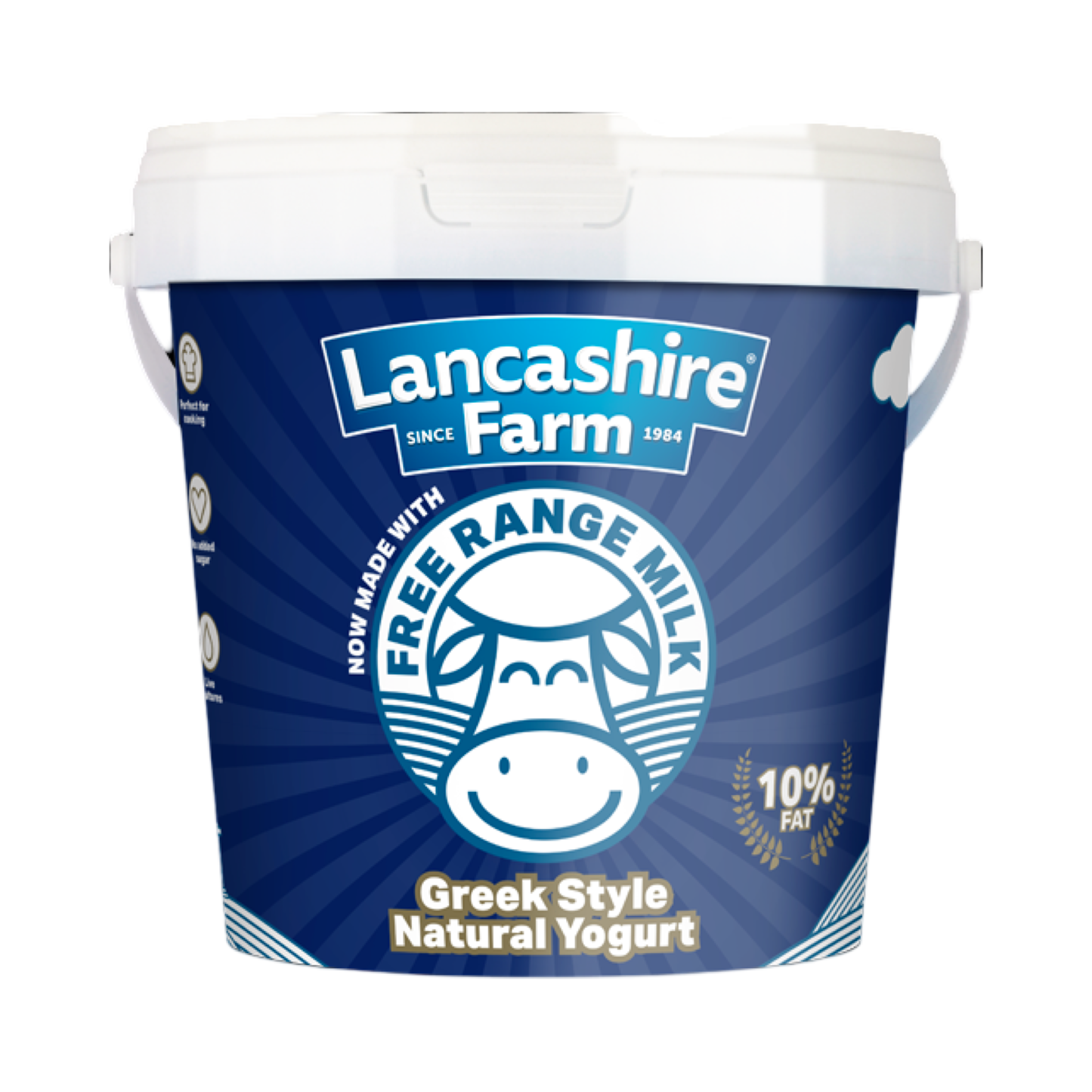 Lancashire Greek Style Natural Yogurt 10% 1kg