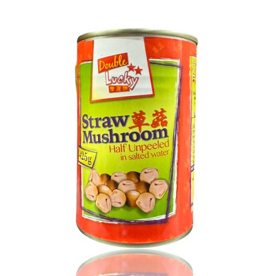 Double Lucky Straw Mushroom Half 425g