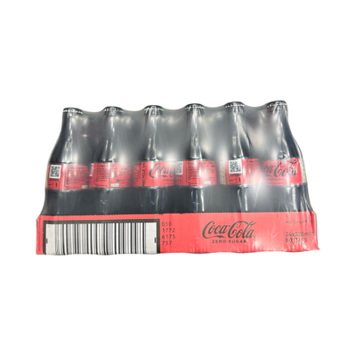 Coke Zero Glass Bottle 24x330ml