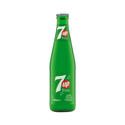 7up Sugar Free Glass Bottle 24x300ml