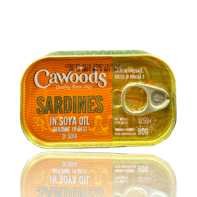 Cawoods Sardines In Spices Soya Oil 125g