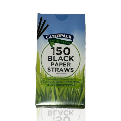 Black Drinking Straws