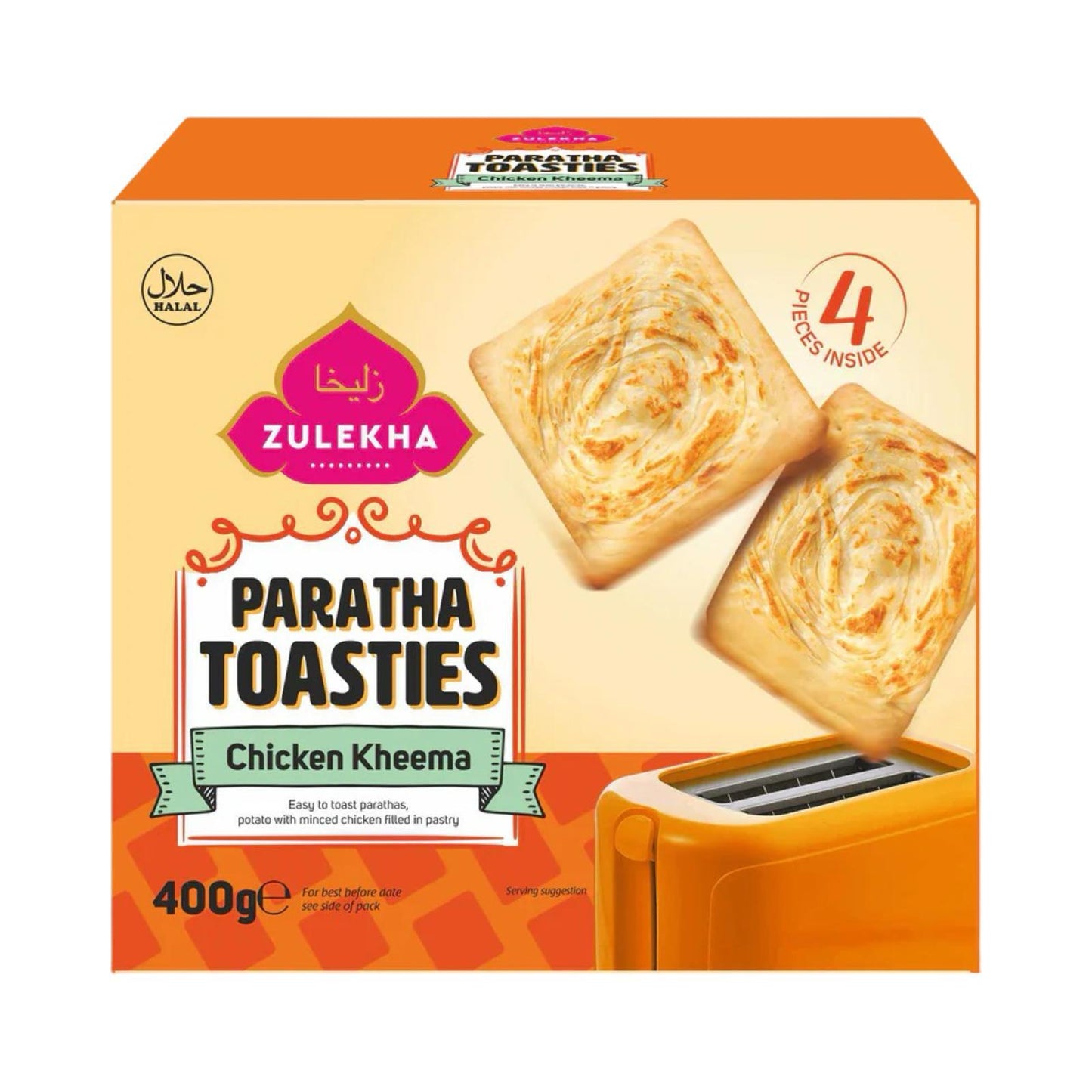 Zulekha Paratha Toastie Chicken 400g