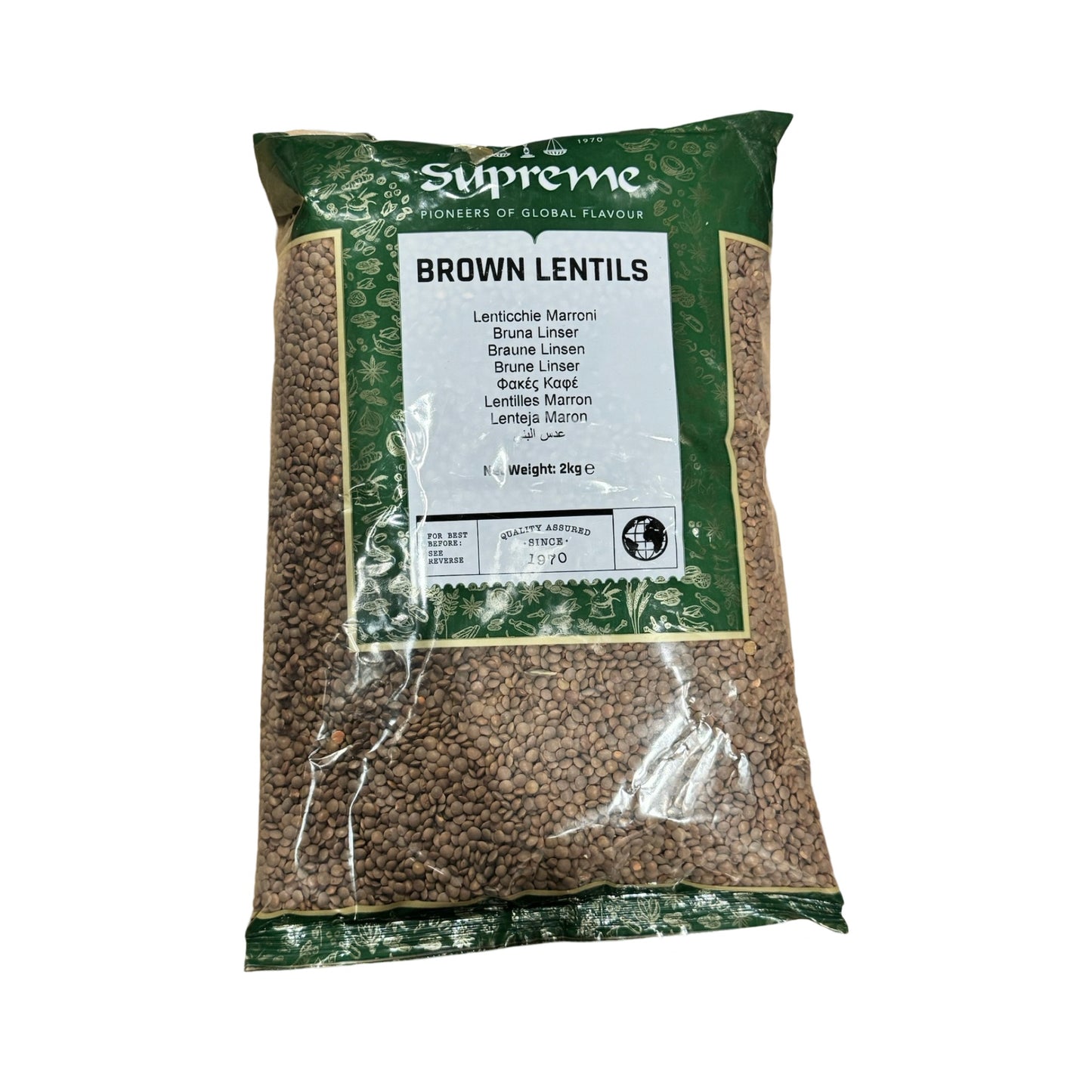 Supreme Brown Lentils 2Kg