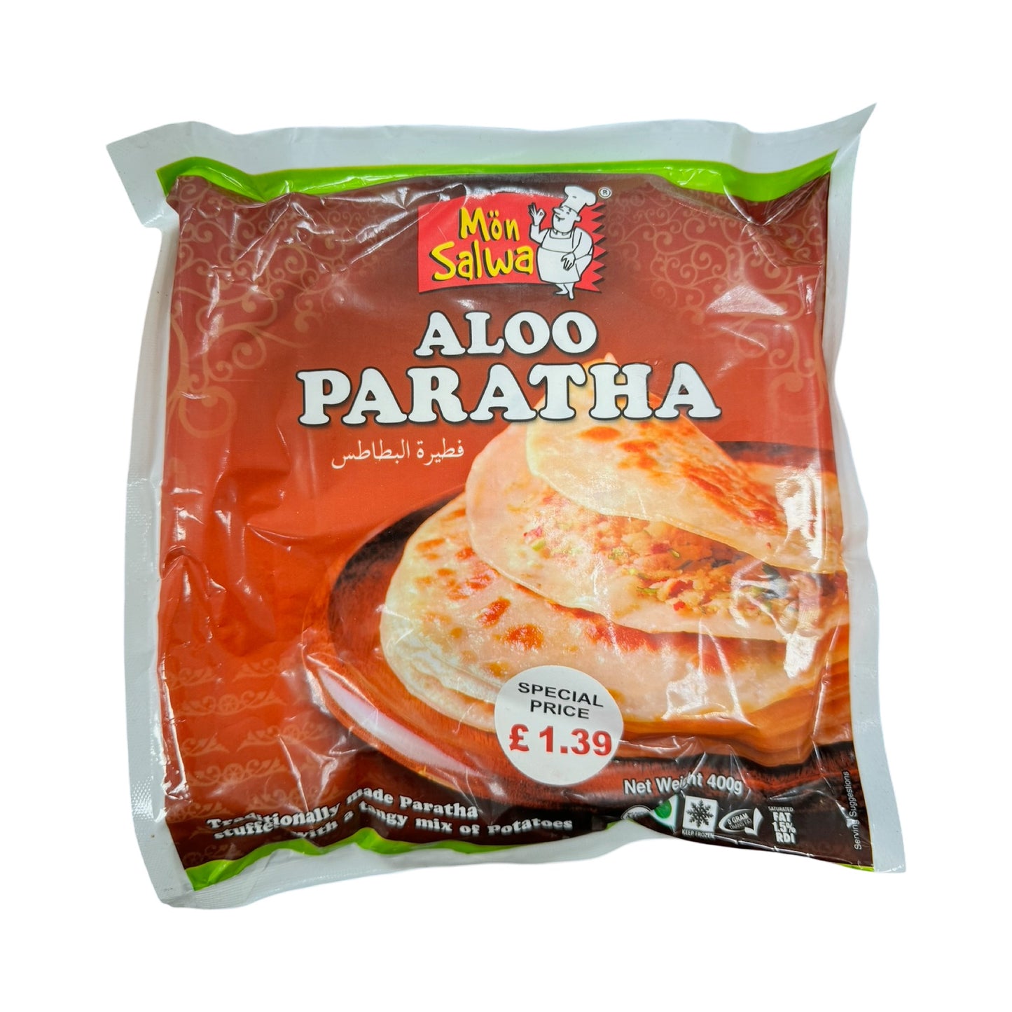 Mon Salwa Aloo Paratha 400g