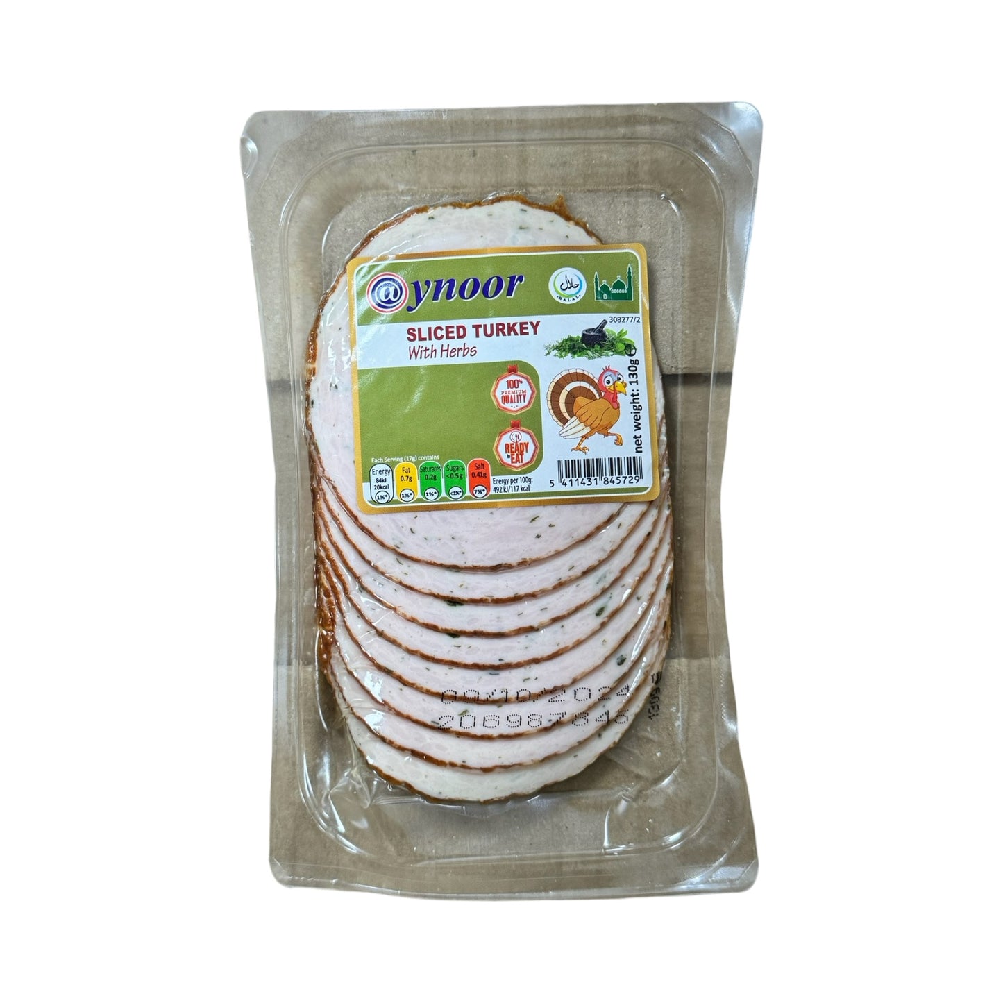 Aynoor Sliced Turkey Herb 130g